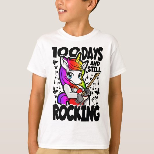 100日たっても元気 - 100日目の学校を楽しもう Tシャツ (正面)