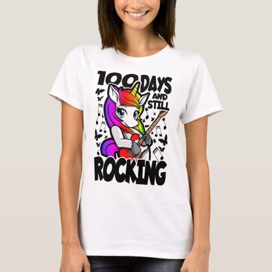 100日でまだまだいける - 100日目の学校を楽しもう Tシャツ (正面)