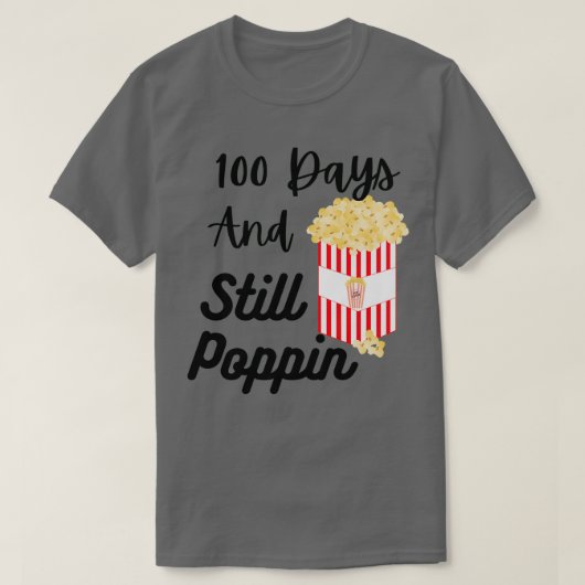 100日とスチルポップピン4 Tシャツ (デザイン正面)