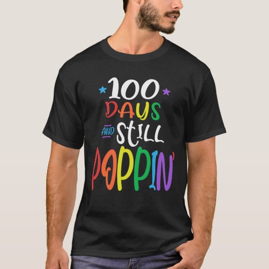 100日とスティルポピン100日目 Tシャツ (正面)