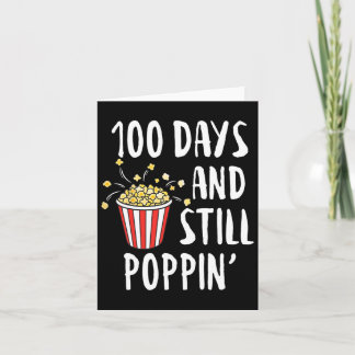 100日とStill Poppin Popcorn Kids 100日目 カード