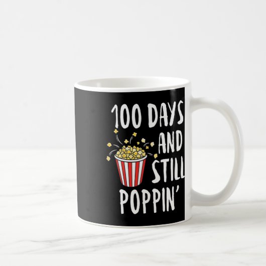 100日とStill Poppin Popcorn Kids 100日目 コーヒーマグカップ (右)