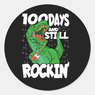 100日とStill Rockin - School Dinの100日 ラウンドシール
