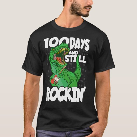100日とStill Rockin - School Dinの100日 Tシャツ (正面)