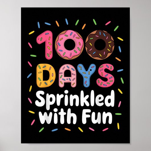 100日におもしろいドーナツを振りかけたのScの100日目 ポスター (正面)
