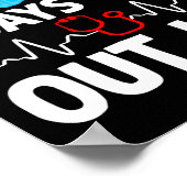 100日のおもしろいOut Ice Schoolナース100日目 ポスター (角)