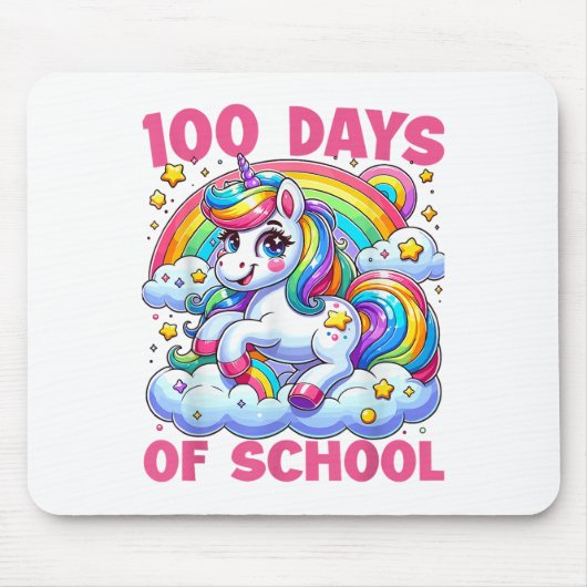100日のための学校ガールキッズ先生100th マウスパッド (正面)