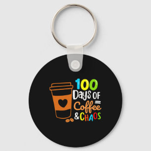 100日のコーヒーとカオスハッピー100th Day Schooo キーホルダー