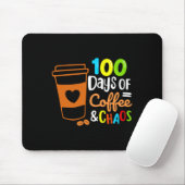100日のコーヒーとカオスハッピー100th Day Schooo マウスパッド (マウス)