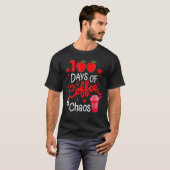 100日のコーヒーとカオスハッピー100th Day Schooo Tシャツ (正面フル)