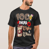 100日のコーヒーとカオスハッピー100th Day Schooo Tシャツ (正面)