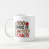 100日のコーヒーと混乱学校の100日目 コーヒーマグカップ (左)