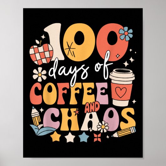 100日のコーヒーと混乱学校の100日目 ポスター (正面)