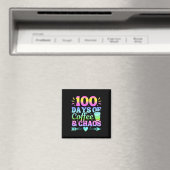 100日のコーヒーと混乱学校の100日目 マグネット (インサイチュ (食洗機))