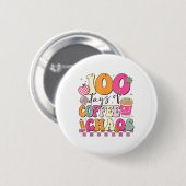 100日のコーヒーと混乱学校の100日目 缶バッジ (正面&裏面)