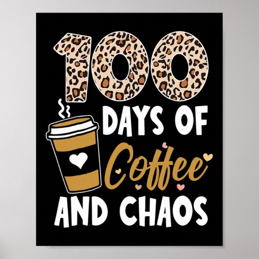 100日のコーヒーと混乱学校Fの100日目 ポスター (正面)