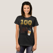 100日のコーヒーと混乱学校Fの100日目 Tシャツ (正面フル)