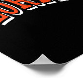 100日のコーヒーと混沌100日学校のteac ポスター (角)