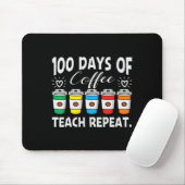 100日のコーヒーアンプ;カオス100日学校茶 マウスパッド (マウス)
