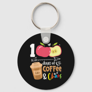 100日のコーヒーアンプ; chaos - 100th day school t キーホルダー