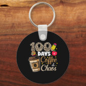 100日のコーヒーカオスシャツ100日目 キーホルダー (正面)