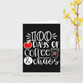 100日のコーヒーカオス先生ハッピー100日 カード (黄色い花)