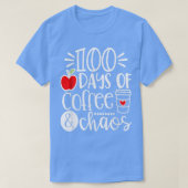 100日のコーヒーカオス先生ハッピー100日 Tシャツ (デザイン正面)