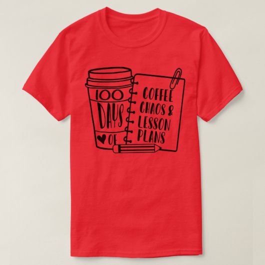 100日のコーヒーカオス4 Tシャツ (デザイン正面)