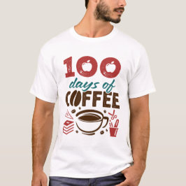 100日のコーヒー先生の教えスタッフ Tシャツ