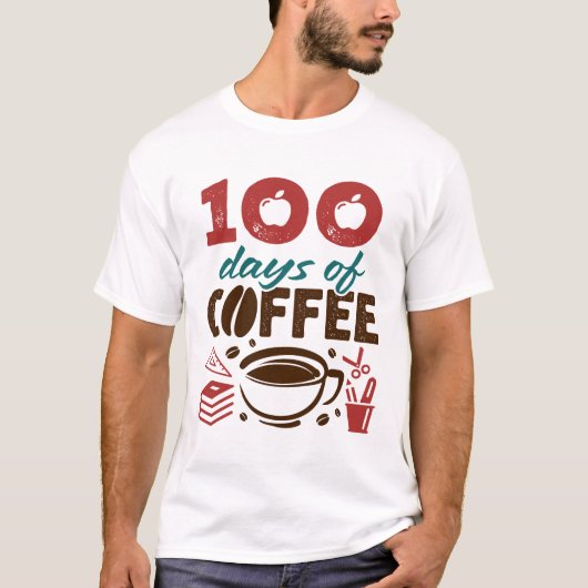 100日のコーヒー先生の教えスタッフ Tシャツ (正面)