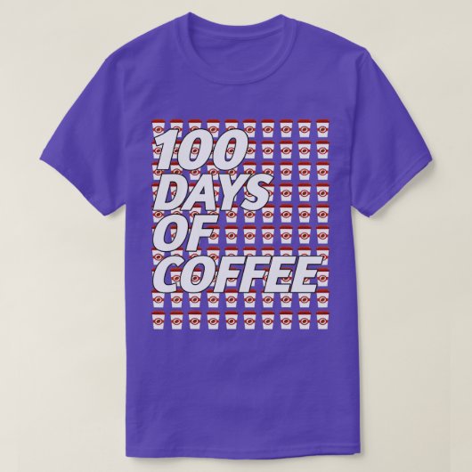 100日のコーヒー学校先生Cofの100日目 Tシャツ (デザイン正面)