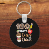 100日のコーヒー混乱学校の100日目 キーホルダー (正面)