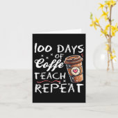 100日のコーヒ教えーリピーター100日学校 カード (黄色い花)