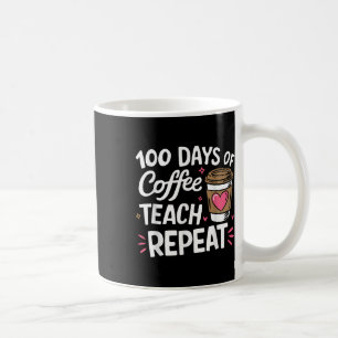 100日のコーヒ教えーリピーター100日学校 コーヒーマグカップ