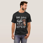 100日のコーヒ教えーリピーター100日学校 Tシャツ (正面フル)