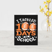 100日のサッカー私は100日の カード (黄色い花)