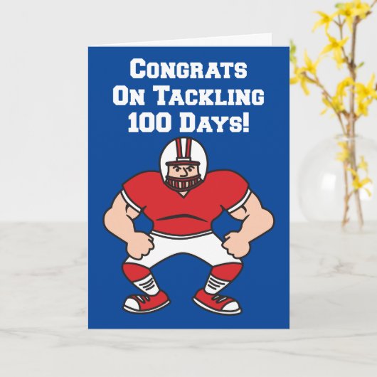 100日のサッカー カード (黄色い花)