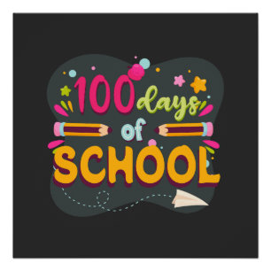 100日のシャツ 学校の100日目 ポスター