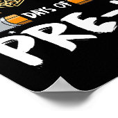 100日のプレK先生学生Leopard Happy 10 ポスター (角)