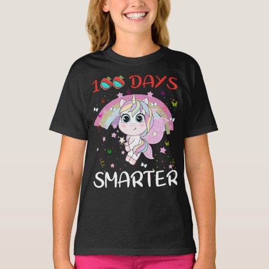 100日のユニコーン女の子の衣装 Tシャツ (正面)