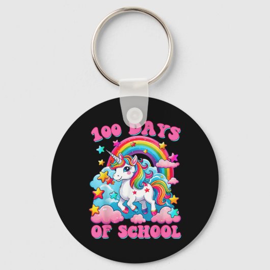 100日のユニコーン女子かわいい100日目 キーホルダー (正面)