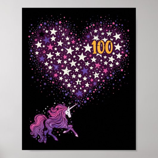 100日のユニコーン星100日目の女性 ポスター (正面)