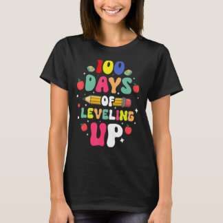100日のレベリング先生子供の子供の幸せ Tシャツ