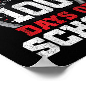 100日のレーシングスクールレースカー100D ポスター (角)