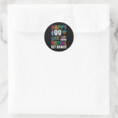 100日の仮想1年生の子供の先生学生 ラウンドシール (バッグ)