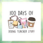 100日の先生物100日の学校 ウィンドウサイン (シート3)