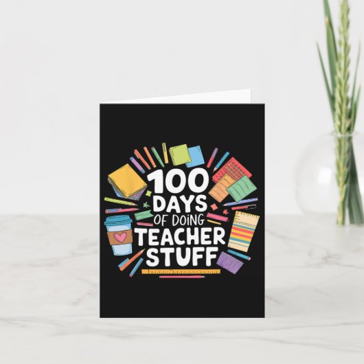 100日の先生物100日学校 カード (正面)