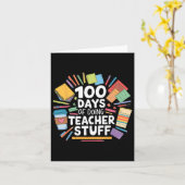 100日の先生物100日学校 カード (黄色い花)