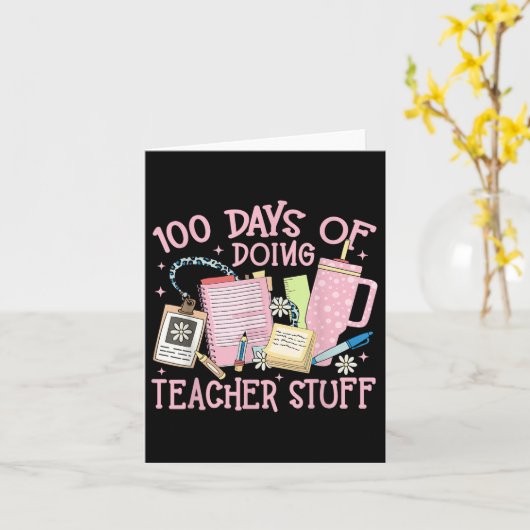 100日の先生物100日目 カード (黄色い花)