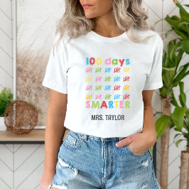 100日の可愛いカラフル先生 Tシャツ